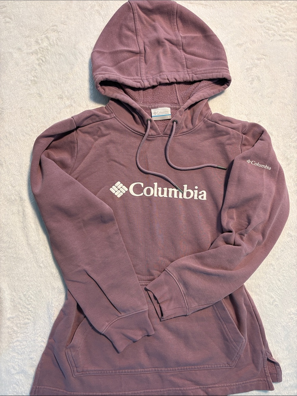 Columbia Women’s Mauve Hooded Pullover with White Logo